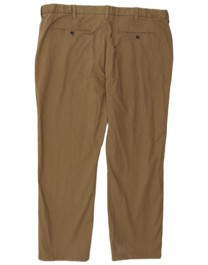 Marks & Spencer Herre Regular Fit Chinobukser W42 L29 Brun bomuld