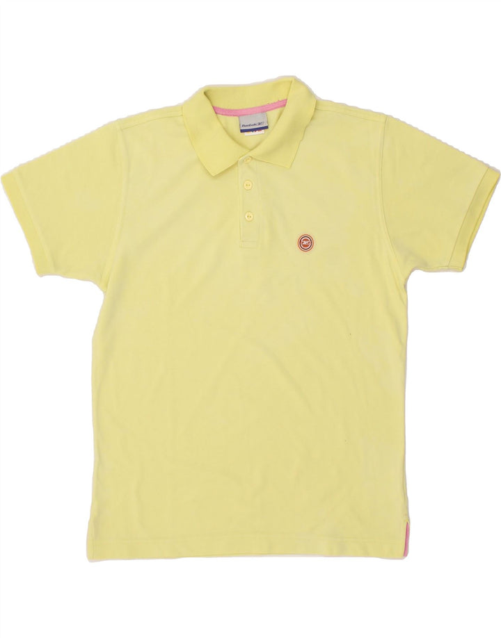 REEBOK Mens Polo Shirt Small Yellow Vintage Reebok and Second-Hand Reebok from Messina Hembry 