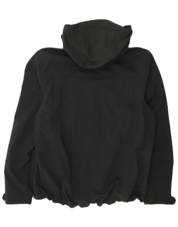 Rodeo Herre Hooded Windbreaker Jacket UK 42 XL Sort Polyester