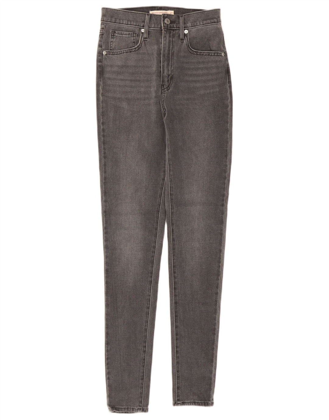LEVI'S Kvinder Mile High Super Skinny Jeans W27 L30 Grå Bomuld