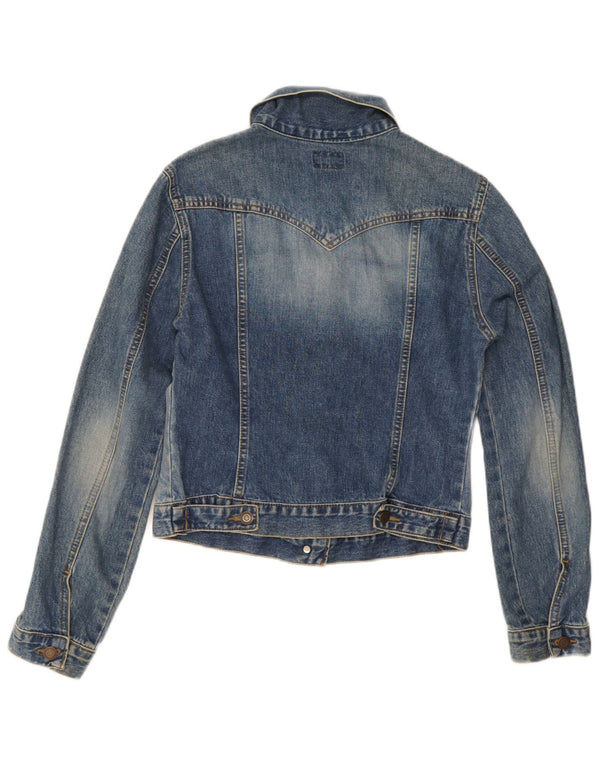 Oasis Womens Crop denimjakke UK 12 Medium Blue Cotton