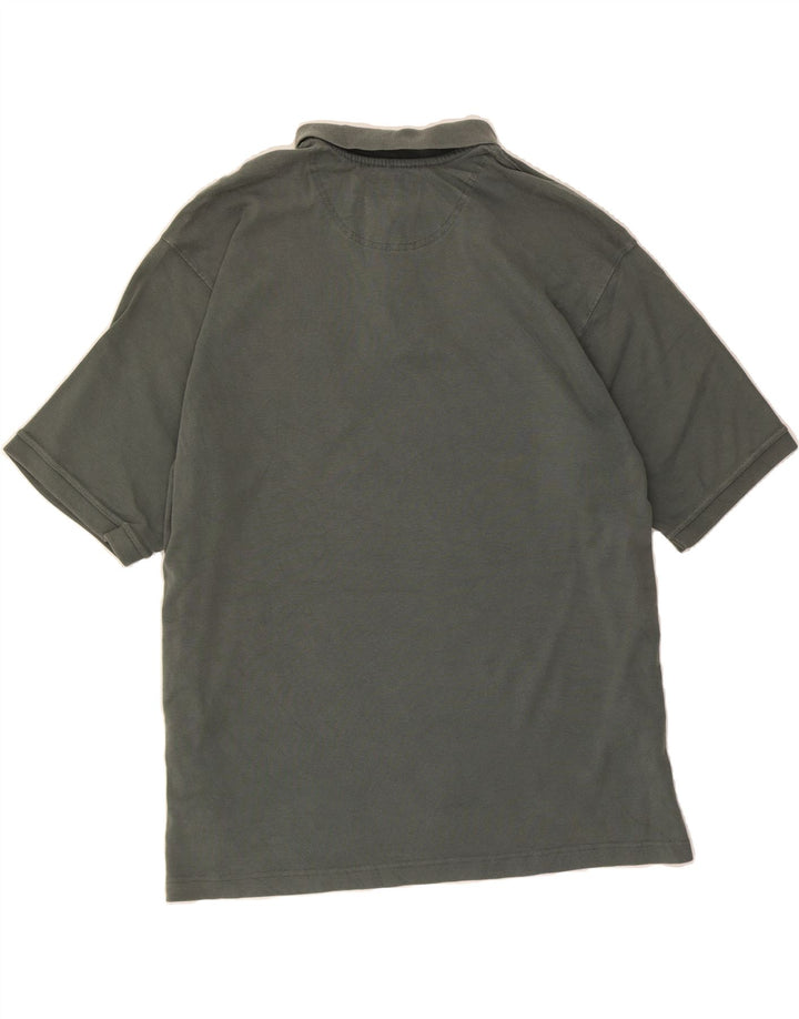 EDDIE BAUER Mens Polo Shirt Large Grey Cotton Vintage Eddie Bauer and Second-Hand Eddie Bauer from Messina Hembry 