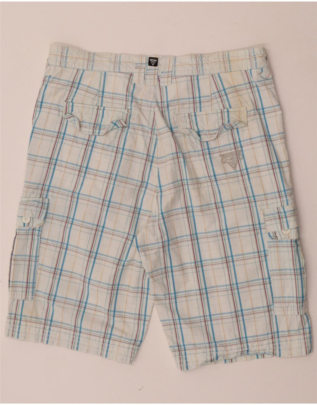 O'Neill Herre Cargo Shorts W34 store blå ternet bomuld