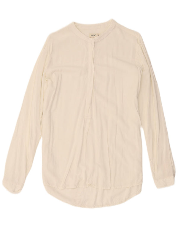 Dacks langline trøje til kvinder UK 16 Large Off White Rayon