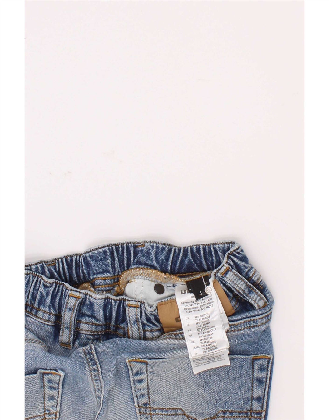 Diesel Boys Distressed Denim Shorts 3-4 år W20 Blue Cotton
