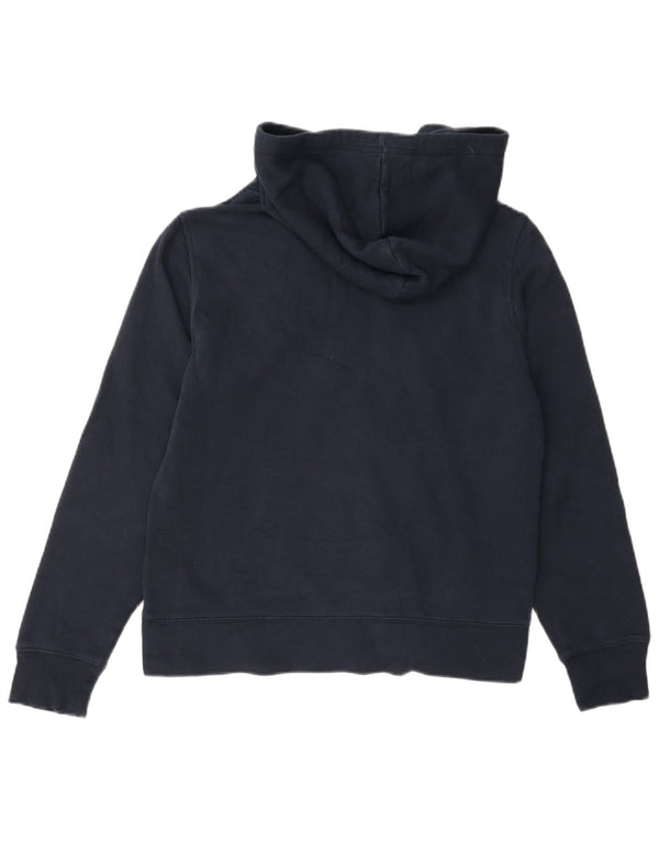 Champion Graphic Hoodie Jumper UK 10 Small Navy Blue