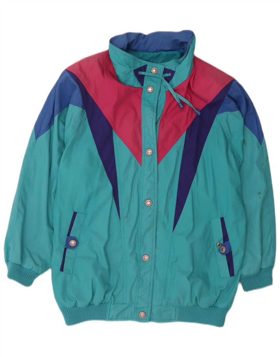 Izzi Dame Windbreaker Jacket UK 14 Medium Flerfarvet Colourblock