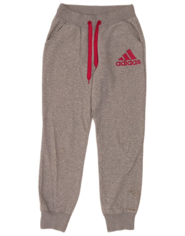 Adidas Grafisk træningsdragt bukser til kvinder Joggers UK 4/6 XS Grå Bomuld