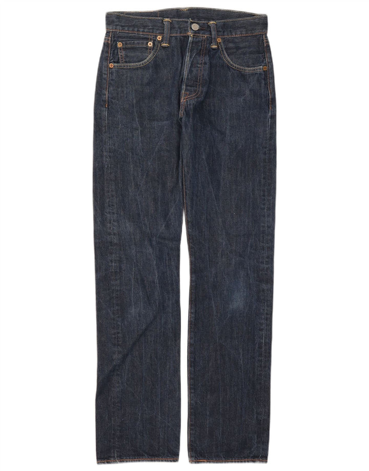 Levi's Herre 501 lige jeans W28 L32 blå bomuld