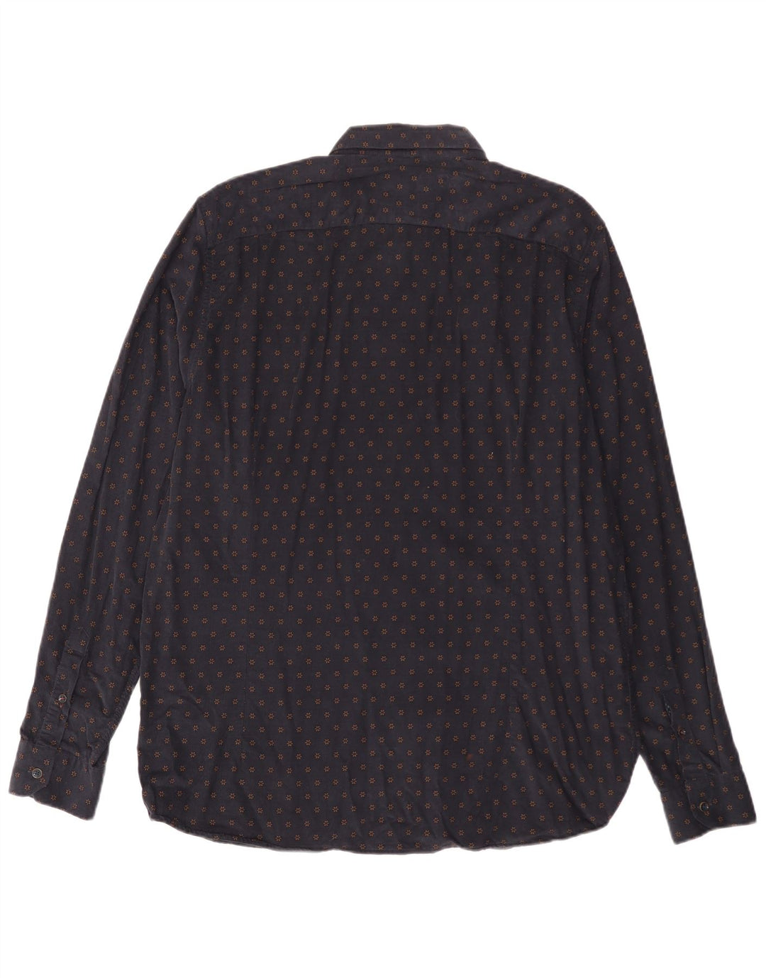 TED BAKER Herre fløjlsskjorte str. 6 2XL Marineblå blomsterbomuld