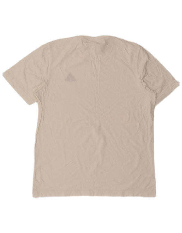 Adidas Herre T-Shirt Top Medium Hvid Bomuld