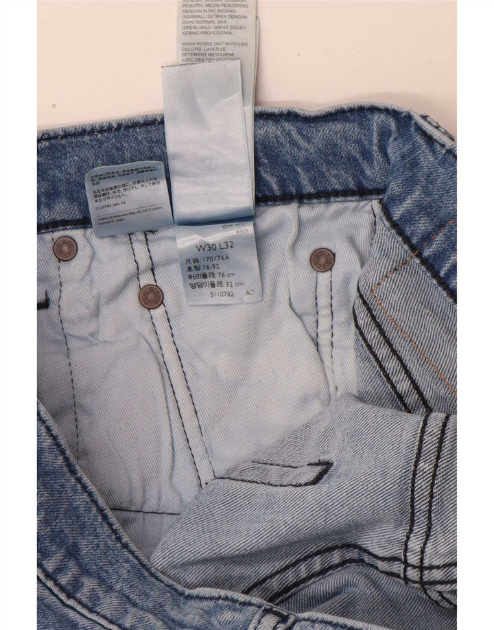 Levi's Herre 502 Straight Jeans W30 L30 Blå Bomuld