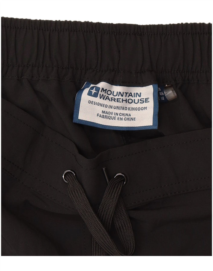Mountain Warehouse Sportsshorts til kvinder UK 18 XL Sort Polyester