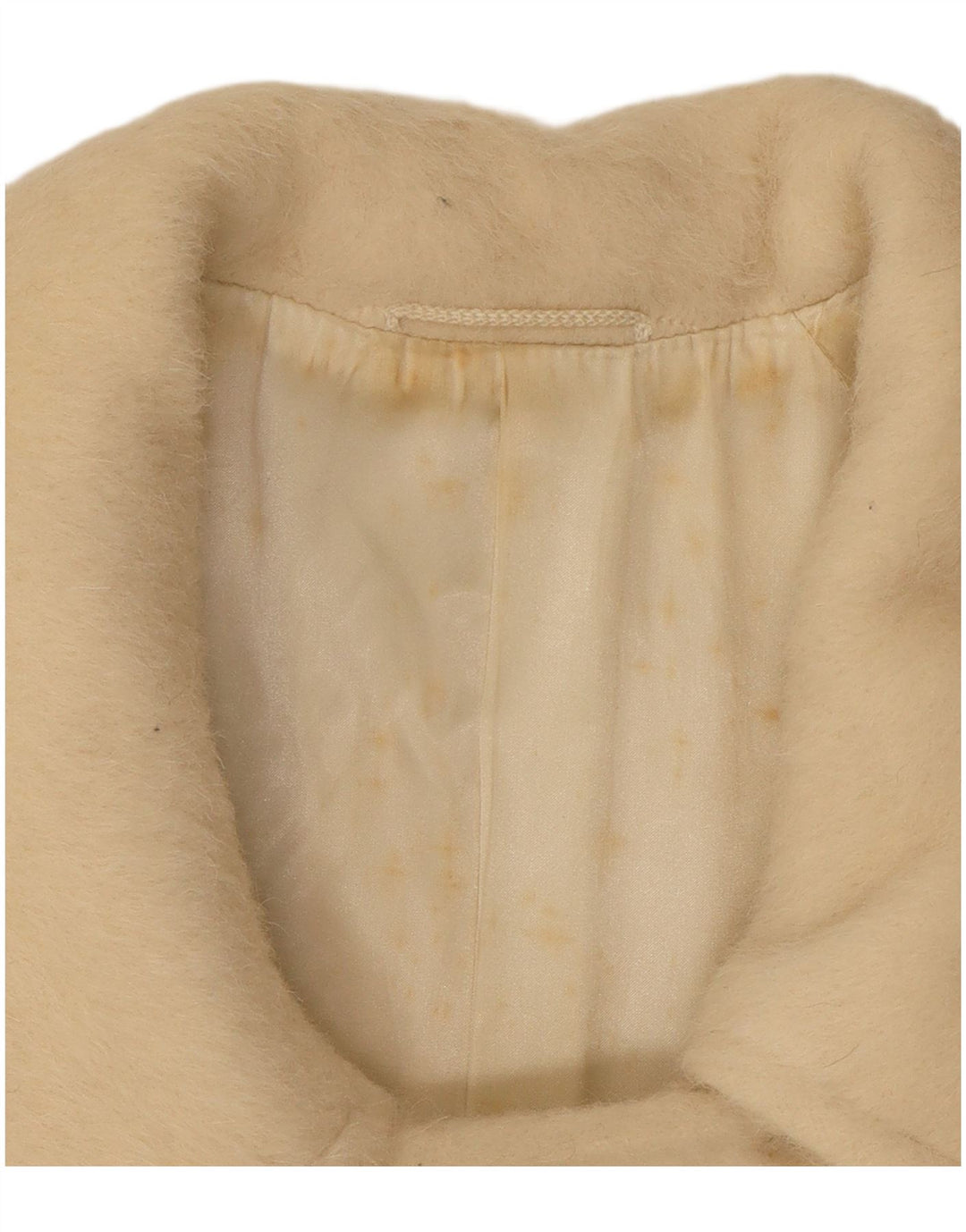 Max Mara Dame Dobbeltradet Frakke UK 10 Small Off White Classic
