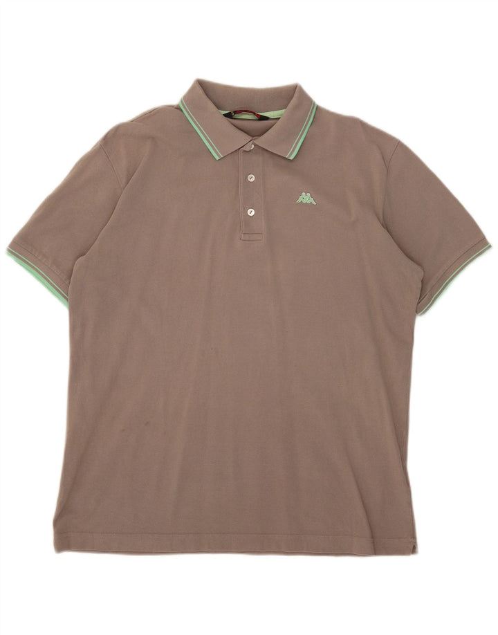 Kappa herre poloshirt XL Grå