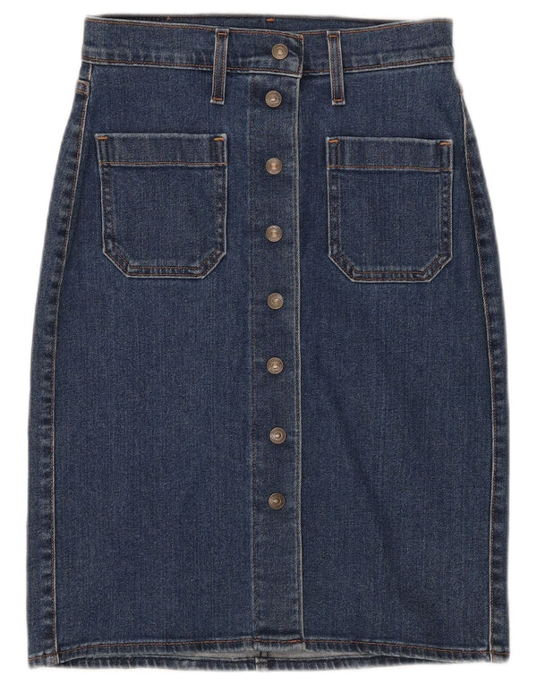 Levi's denimnederdel til kvinder W24 XS blå bomuld