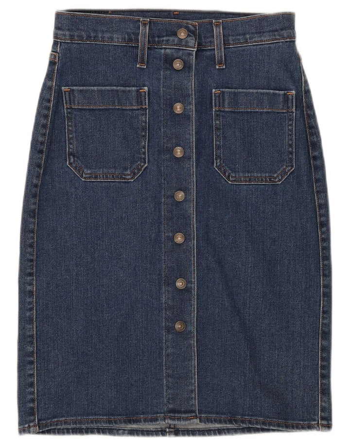 Levi's denimnederdel til kvinder W24 XS blå bomuld