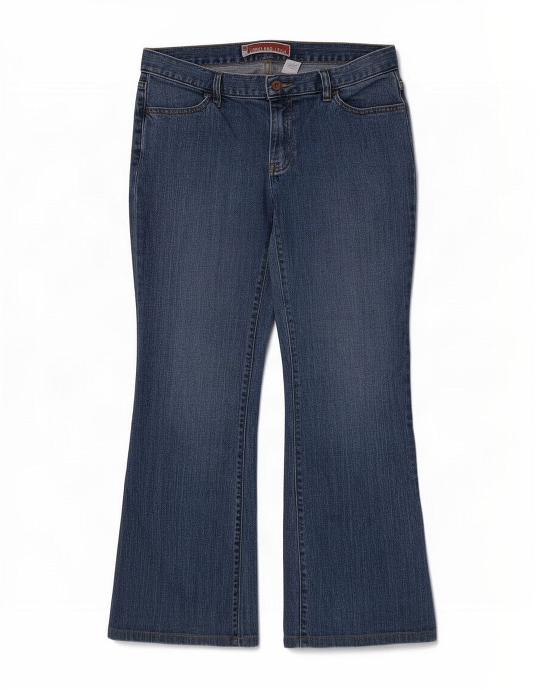 Gap Dame Long and Lean Bootcut Jeans US 8 Medium W30 L29 Blue Cotton