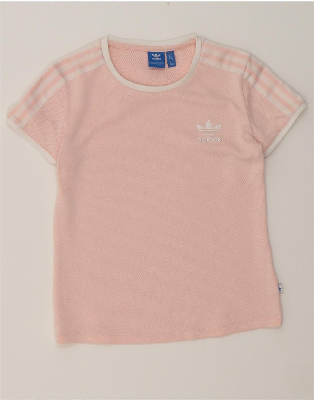 ADIDAS Womens T-Shirt Top UK 12 Medium Pink Vintage Adidas and Second-Hand Adidas from Messina Hembry 