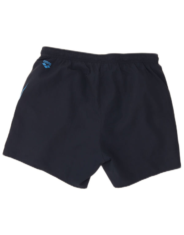 Arena Herre grafiske sportsshorts XL Marineblå Colourblock Polyester