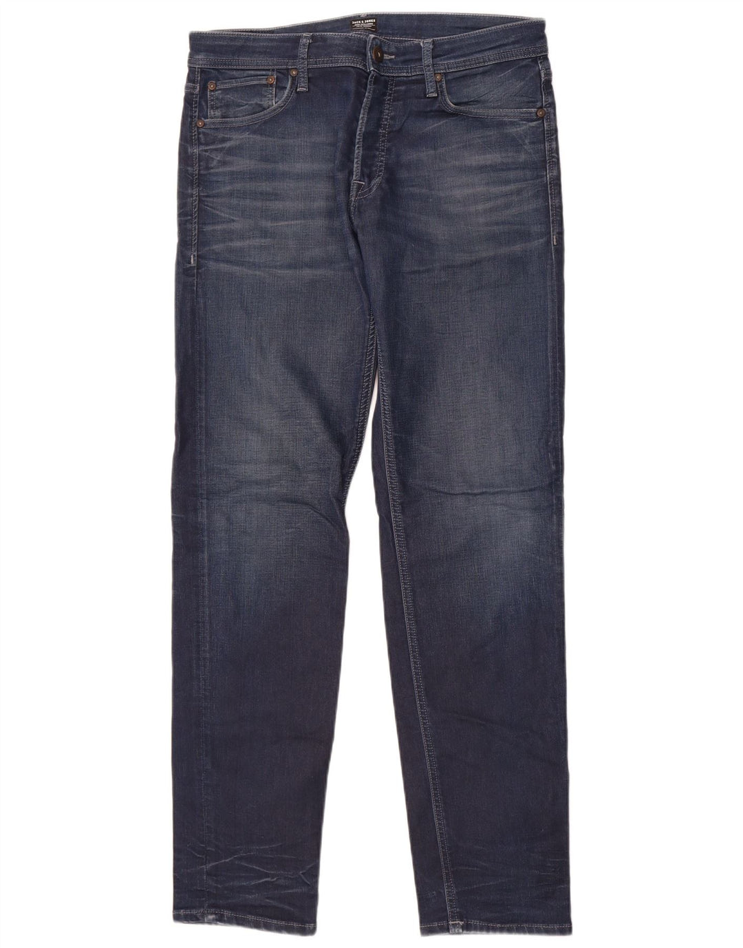 Jack & Jones Herre Slim Jeans W32 L34 Blå Bomuld