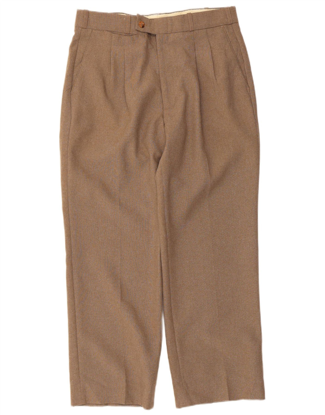 Farah Damebukser med lige hængslet jakkesæt W32 L26 Beige Polyester