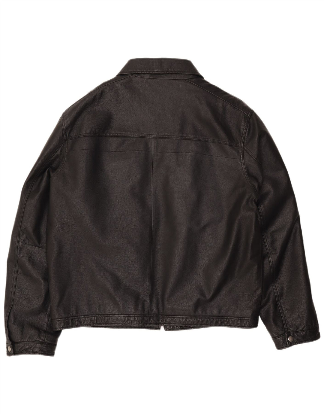 ANGELO LITRICO Herre Læderjakke UK 42 XL Sort Læder