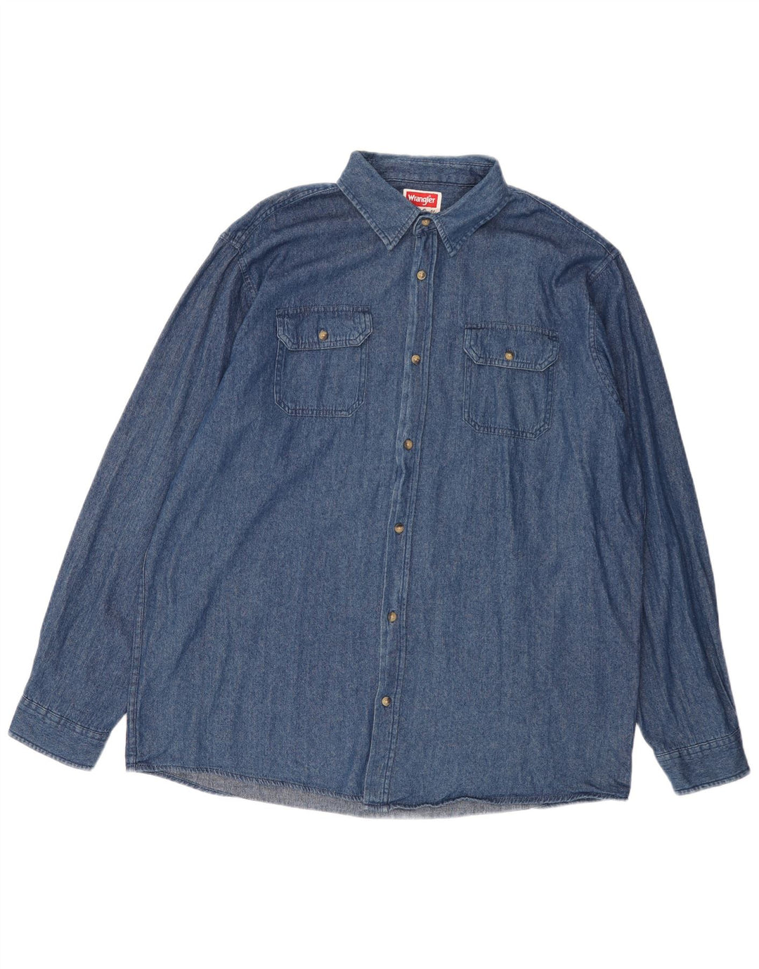 Wrangler Denimskjorte til mænd XL Blå