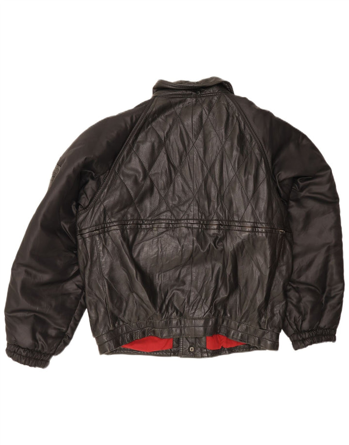 Pollini Herre Læderjakke UK 40 Large Sort