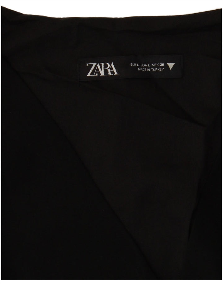 Zara Dame A-Line Kjole UK 16 Large Sort
