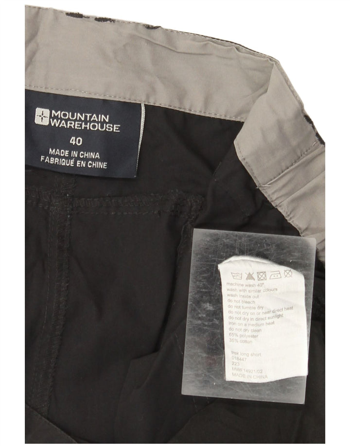 Mountain Warehouse Herre Cargo Shorts W40 XL Sort Polyester
