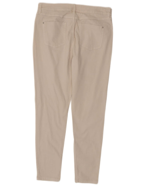 Marks & Spencer Dame Skinny Jeans UK 14 Large W34 L28 Beige Bomuld