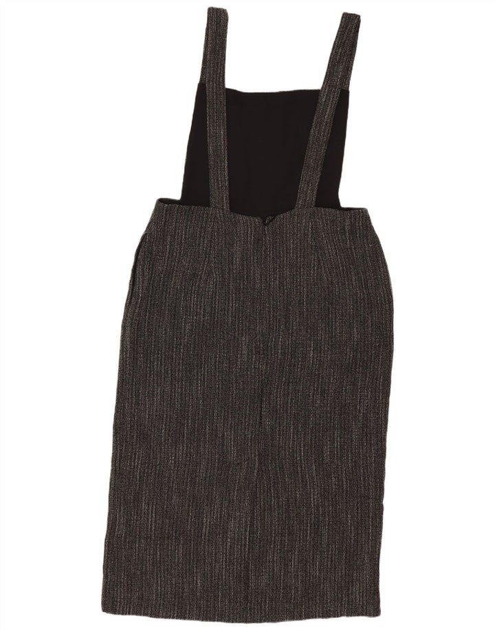 Topshop Dame Pinafore Dress UK 10 Small Grå Polyester