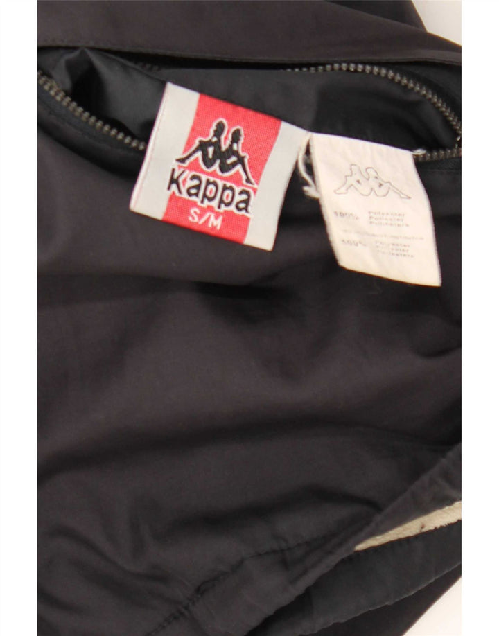Kappa Herre Hooded Windbreaker Jacket UK 36 Small Navy Blue Polyester