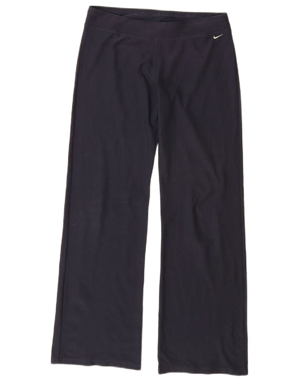 Nike Womens Dri Fit Tracksuit Trousers UK 14 Medium  Navy Blue