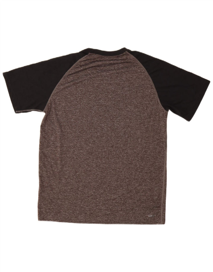 Adidas Grafisk T-shirt top til mænd, stor grå farveblok