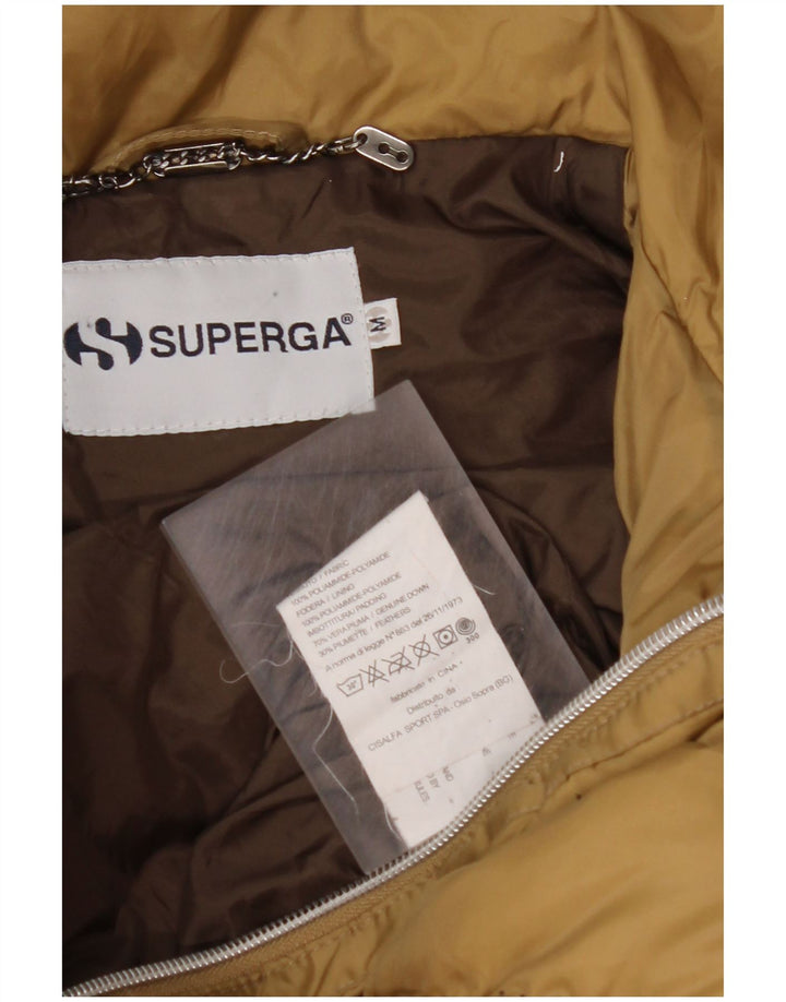 SUPERGA polstret jakke til kvinder UK 14 medium brun polyamid