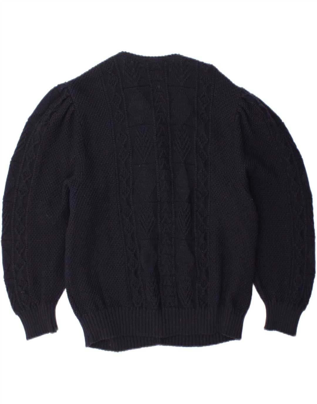 SIGI SCHEIBER Dame cardigan sweater EU 46 XL Marineblå Uld