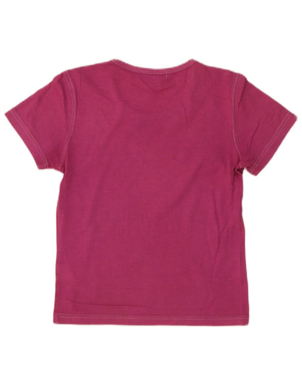 Calvin Klein Dame Crop Grafisk T-Shirt Top US 4 Small Pink Bomuld