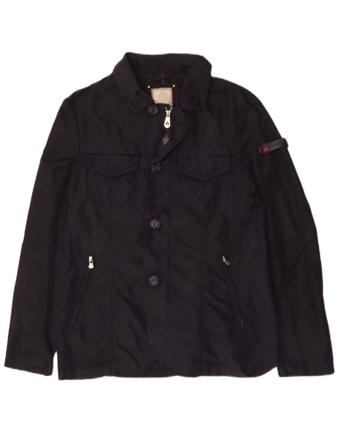 PEUTEREY Herre Utility Jacket UK 36 Small Navy Blue Polyamid