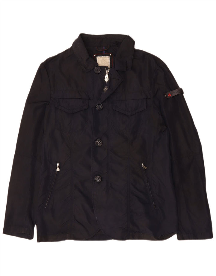 PEUTEREY Herre Utility Jacket UK 36 Small Navy Blue Polyamid
