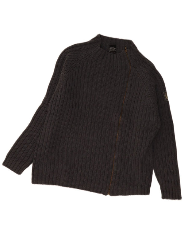Scorpion Bay Kvinders Oversized Cardigan Sweater UK 14 Medium Grå Akryl