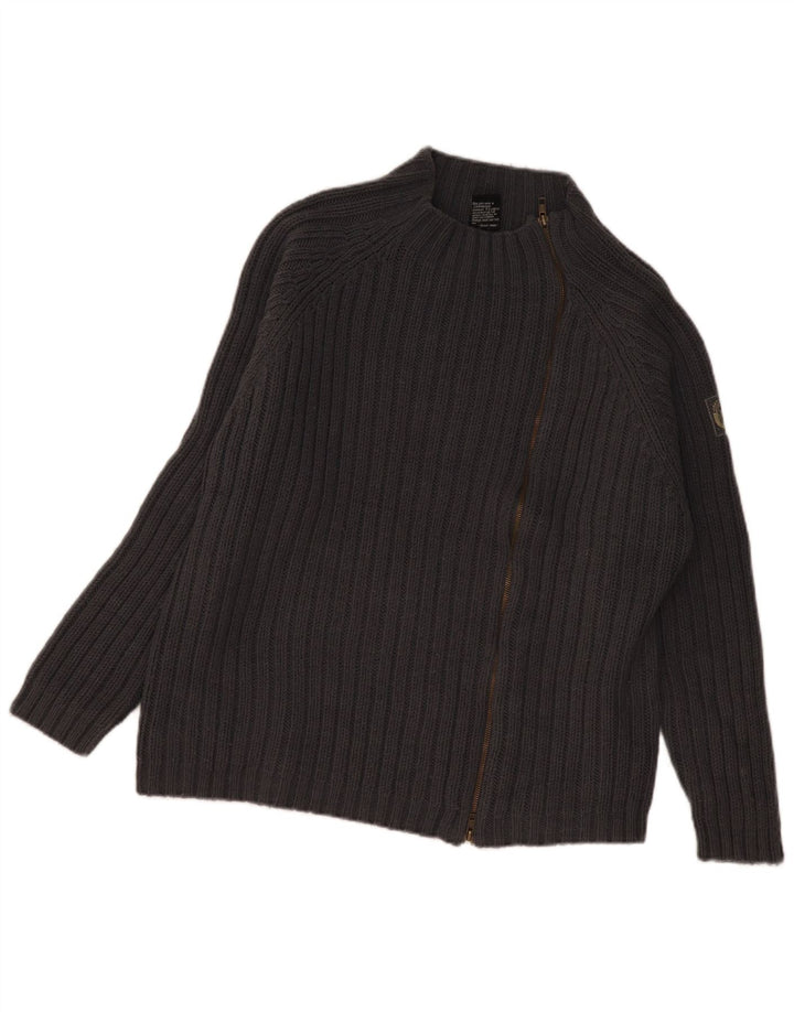 Scorpion Bay Kvinders Oversized Cardigan Sweater UK 14 Medium Grå Akryl