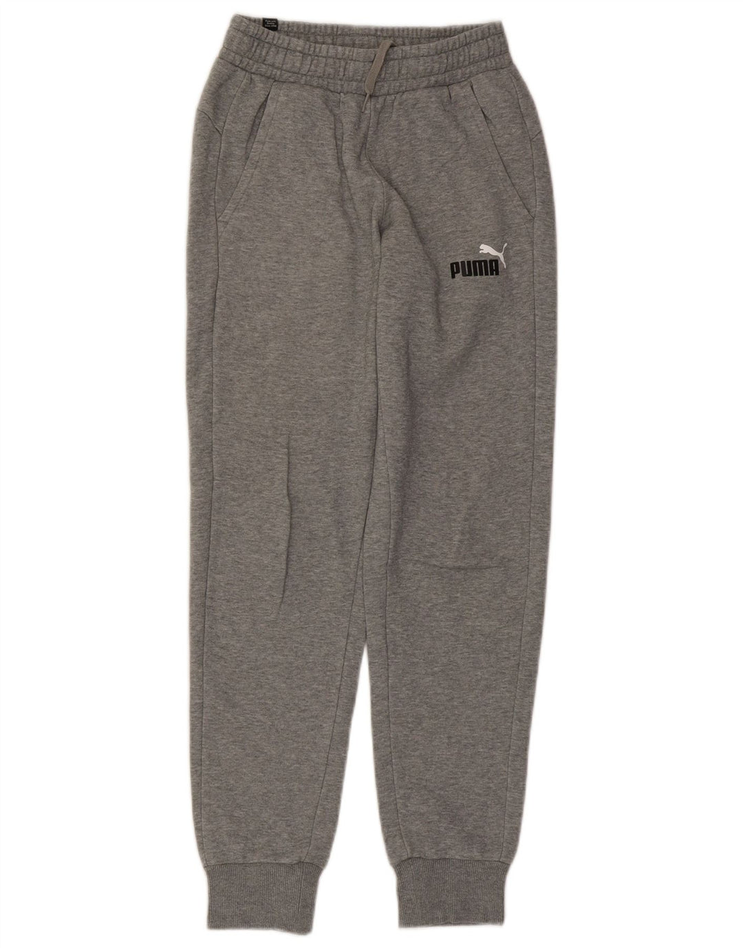 PUMA Mens Tracksuit Trousers Joggers XS Grey Cotton