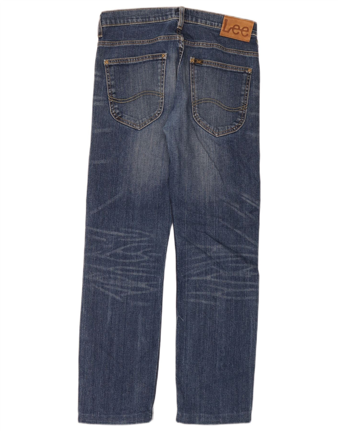 Lee Mens Powell Straight Jeans W29 L30 Blå Bomuld