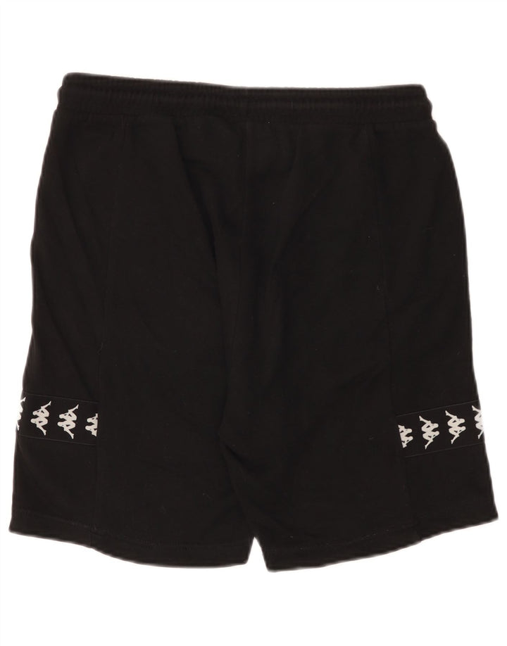 Kappa Herre grafiske sportsshorts Små sorte bomuld