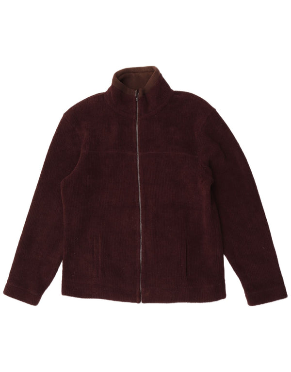 Marks & Spencer Herre Fleecejakke UK 38 Medium Brun Polyester