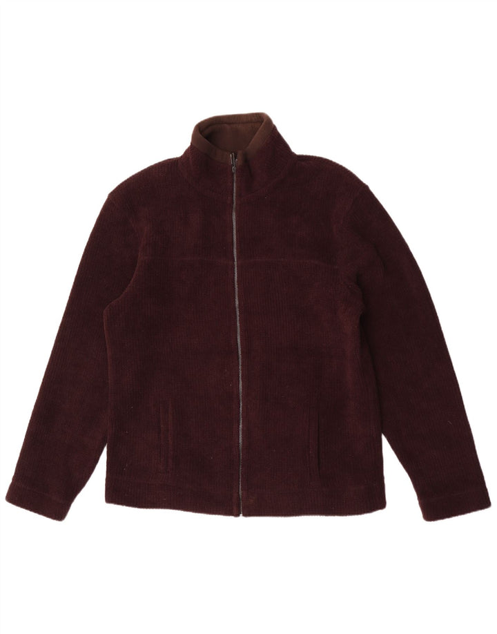 Marks & Spencer Herre Fleecejakke UK 38 Medium Brun Polyester