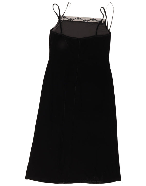 Opera By Richards Dame ærmeløs Maxikjole UK 16 Stor sort polyester