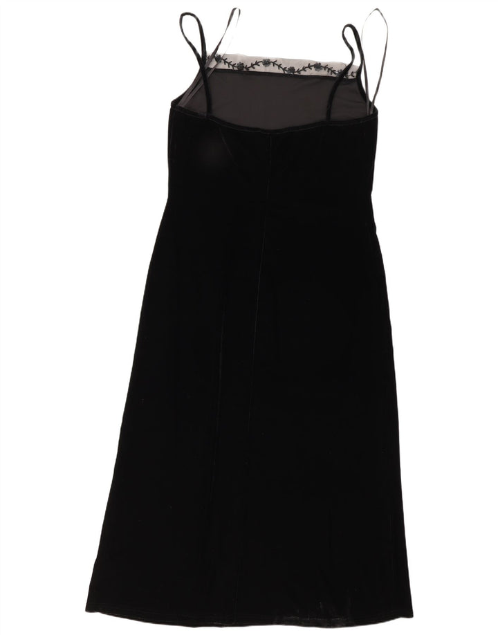 Opera By Richards Dame ærmeløs Maxikjole UK 16 Stor sort polyester